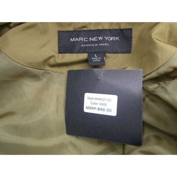 Marc New York Women's Olive Green Long Quilted Vest Size‎ L - Picture 5 of 7